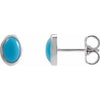 Natural Turquoise | Oval | 6 x 4mm