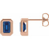 Lab-Grown Blue Sapphire | Emerald | 7 x 5mm