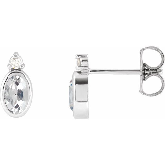 Natural White Sapphire | Oval | 5 x 3mm