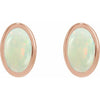 Lab-Grown White Opal | Oval | 6 x 4mm | Lab-Grown White Opal | Oval | 5 x 3mm
