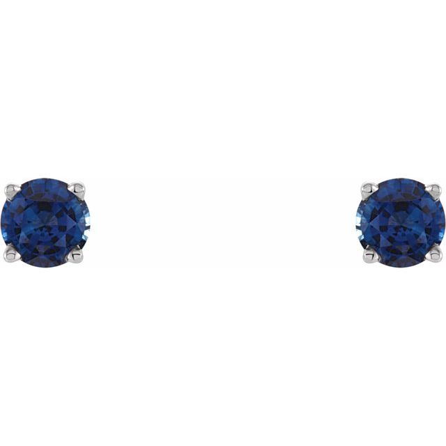 Lab-Grown Blue Sapphire | Round | 4mm