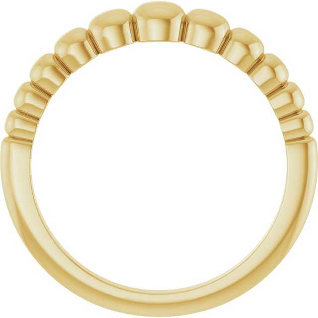 58003 / Ring / 14K Yellow / Polished / Geometric Domed Ring