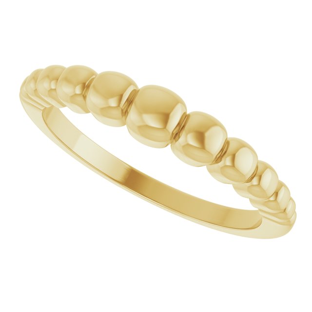 58003 / Ring / 14K Yellow / Polished / Geometric Domed Ring