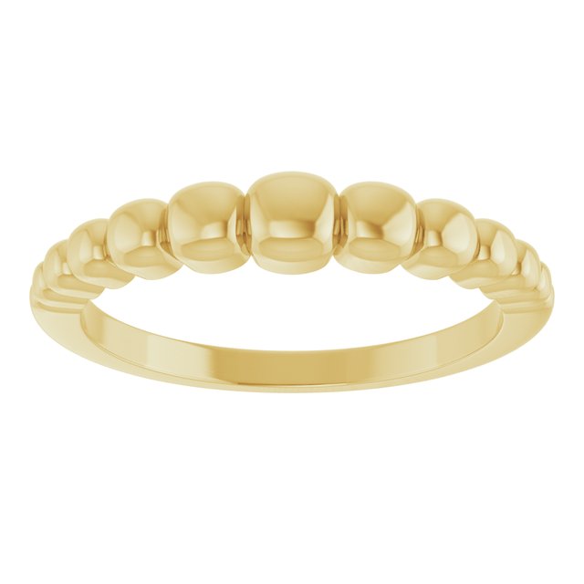58003 / Ring / 14K Yellow / Polished / Geometric Domed Ring