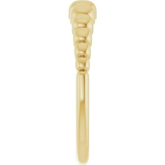 58003 / Ring / 14K Yellow / Polished / Geometric Domed Ring