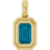 Natural London Blue Topaz | Emerald | 5 x 3mm
