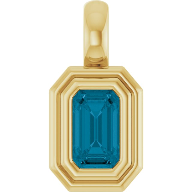 Natural London Blue Topaz | Emerald | 5 x 3mm