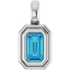 Natural Blue Zircon | Emerald | 5 x 3mm