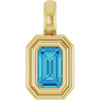 Natural Blue Zircon | Emerald | 5 x 3mm