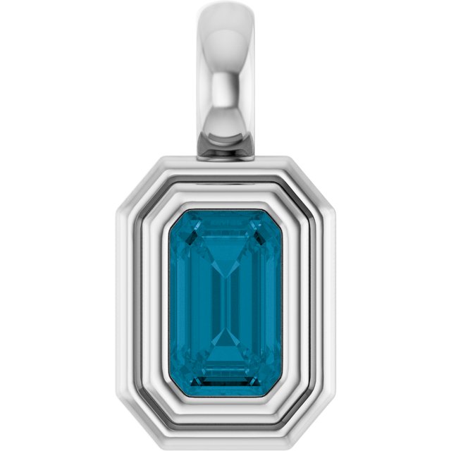 Natural London Blue Topaz | Emerald | 5 x 3mm