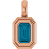 Natural London Blue Topaz | Emerald | 5 x 3mm