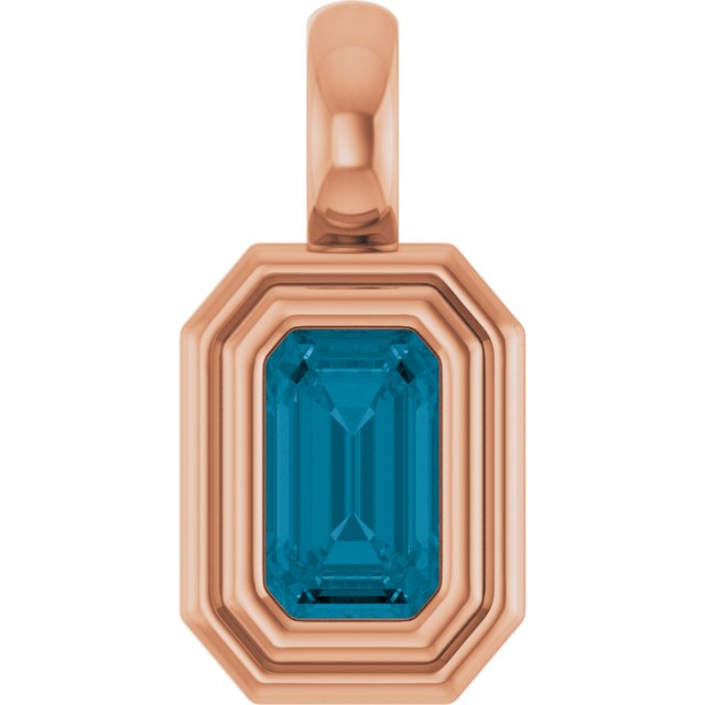 Natural London Blue Topaz | Emerald | 5 x 3mm