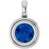 Natural Blue Sapphire | Round | 5.5mm | Lab-Grown Blue Sapphire | Round | 5.5mm