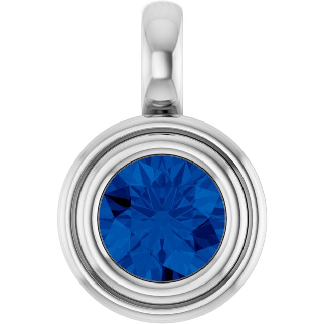 Natural Blue Sapphire | Round | 5.5mm | Lab-Grown Blue Sapphire | Round | 5.5mm