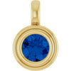 Natural Blue Sapphire | Round | 5.5mm | Lab-Grown Blue Sapphire | Round | 5.5mm