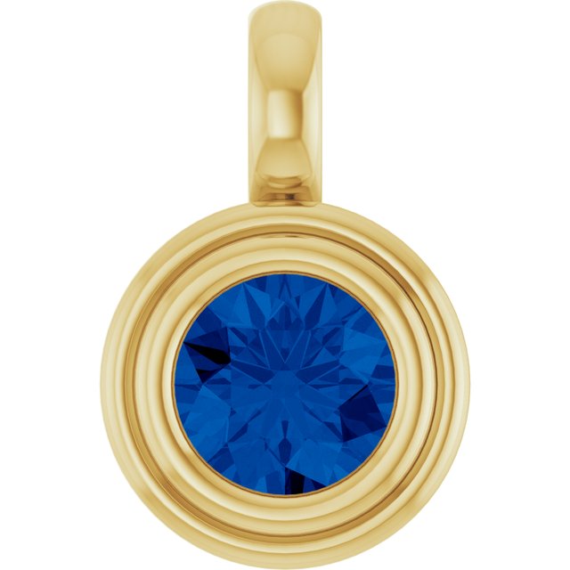 Natural Blue Sapphire | Round | 5.5mm | Lab-Grown Blue Sapphire | Round | 5.5mm