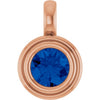 Natural Blue Sapphire | Round | 5.5mm | Lab-Grown Blue Sapphire | Round | 5.5mm