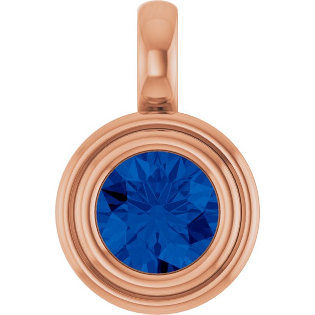 Natural Blue Sapphire | Round | 5.5mm | Lab-Grown Blue Sapphire | Round | 5.5mm