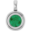 Natural Emerald | Round | 5.5mm | Lab-Grown Emerald | Round | 5.5mm