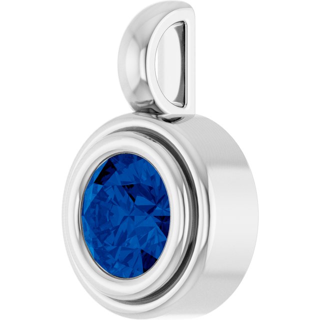 Natural Blue Sapphire | Round | 5.5mm | Lab-Grown Blue Sapphire | Round | 5.5mm