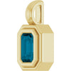 Natural London Blue Topaz | Emerald | 5 x 3mm