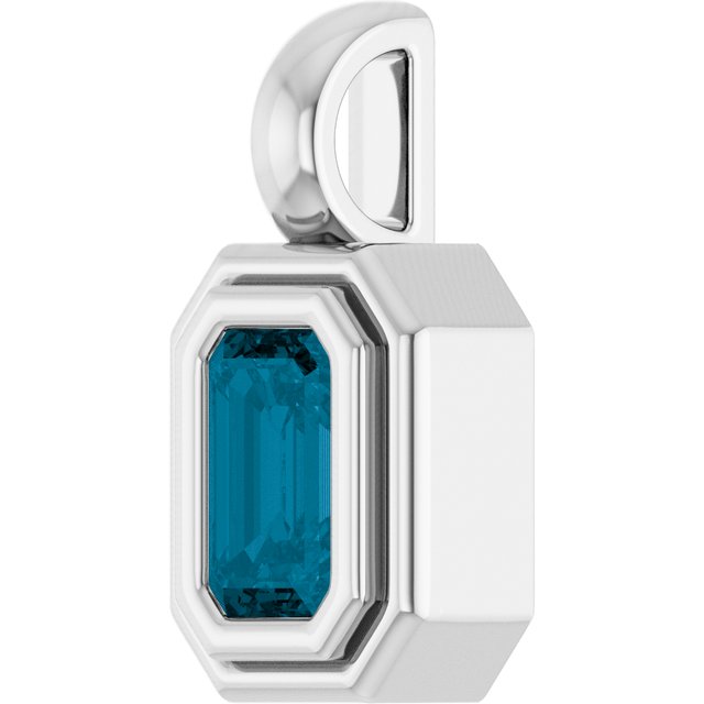 Natural London Blue Topaz | Emerald | 5 x 3mm
