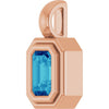 Natural Blue Zircon | Emerald | 5 x 3mm