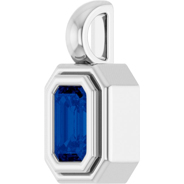 Natural Blue Sapphire | Emerald | 5 x 3mm | Lab-Grown Blue Sapphire | Emerald | 5 x 3mm
