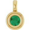 Natural Emerald | Round | 4.1mm | Lab-Grown Emerald | Round | 4.1mm