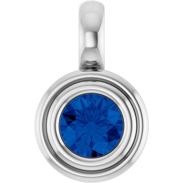 Natural Blue Sapphire | Round | 4.1mm | Lab-Grown Blue Sapphire | Round | 4.1mm