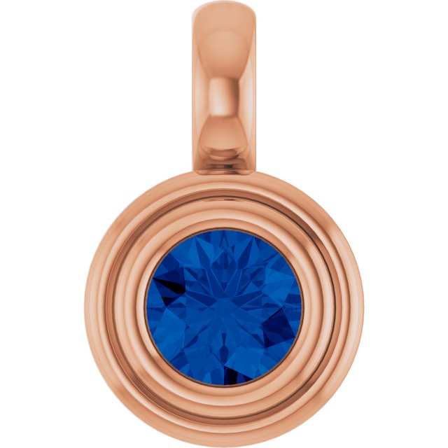 Natural Blue Sapphire | Round | 4.1mm | Lab-Grown Blue Sapphire | Round | 4.1mm