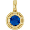 Natural Blue Sapphire | Round | 4.1mm | Lab-Grown Blue Sapphire | Round | 4.1mm