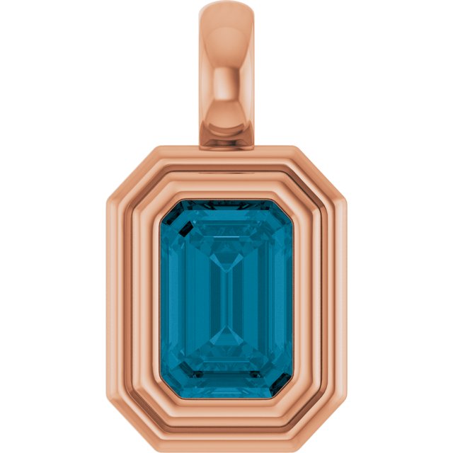 Natural London Blue Topaz | Emerald | 6 x 4mm