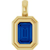 Natural Blue Sapphire | Emerald | 6 x 4mm | Lab-Grown Blue Sapphire | Emerald | 6 x 4mm