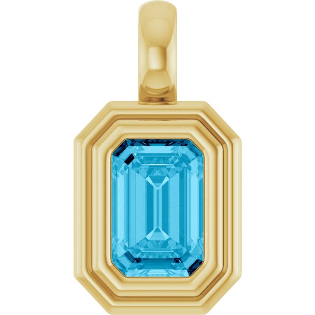 Natural Aquamarine | Emerald | 6 x 4mm