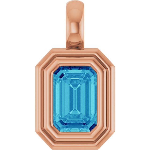 Natural Blue Zircon | Emerald | 6 x 4mm