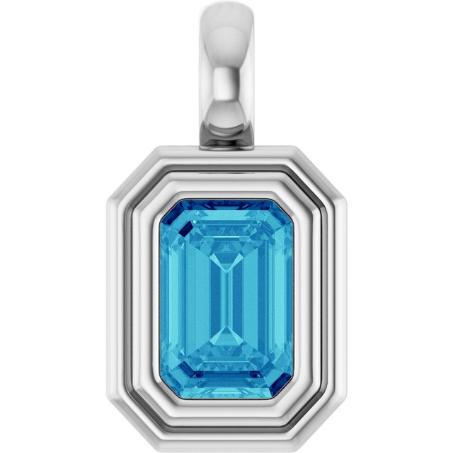 Natural Blue Zircon | Emerald | 6 x 4mm
