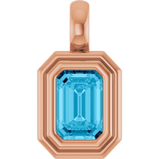 Natural Aquamarine | Emerald | 6 x 4mm