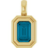 Natural London Blue Topaz | Emerald | 6 x 4mm