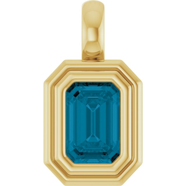 Natural London Blue Topaz | Emerald | 6 x 4mm