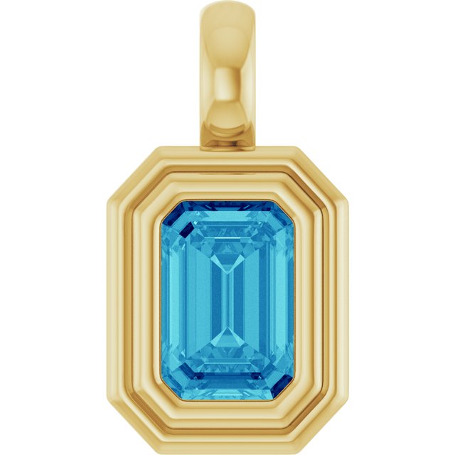 Natural Blue Zircon | Emerald | 6 x 4mm