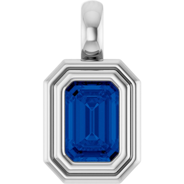 Natural Blue Sapphire | Emerald | 6 x 4mm | Lab-Grown Blue Sapphire | Emerald | 6 x 4mm