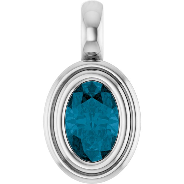 Natural London Blue Topaz | Oval | 6 x 4mm