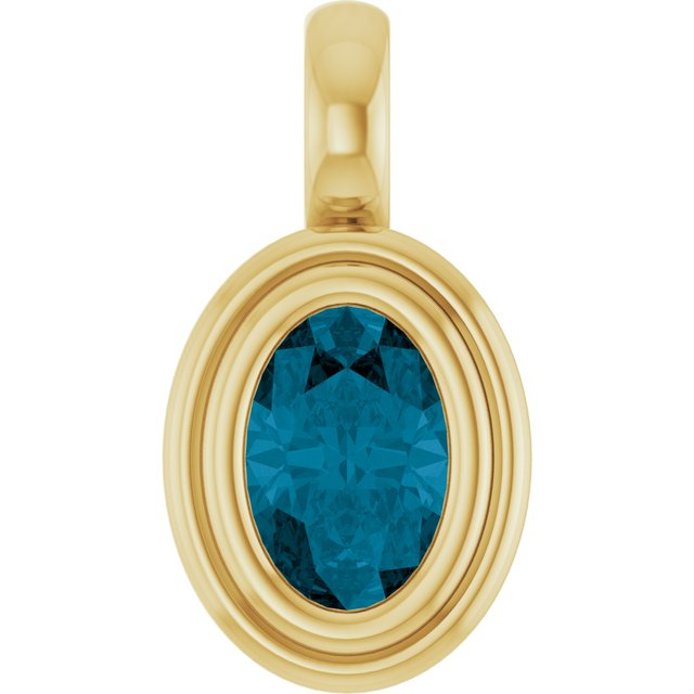 Natural London Blue Topaz | Oval | 6 x 4mm