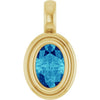 Natural Blue Zircon | Oval | 6 x 4mm