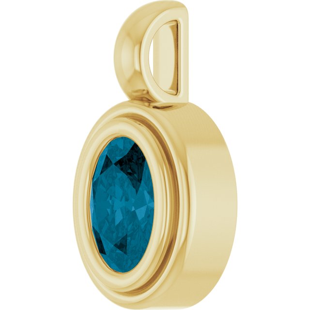 Natural London Blue Topaz | Oval | 6 x 4mm