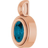 Natural London Blue Topaz | Oval | 6 x 4mm