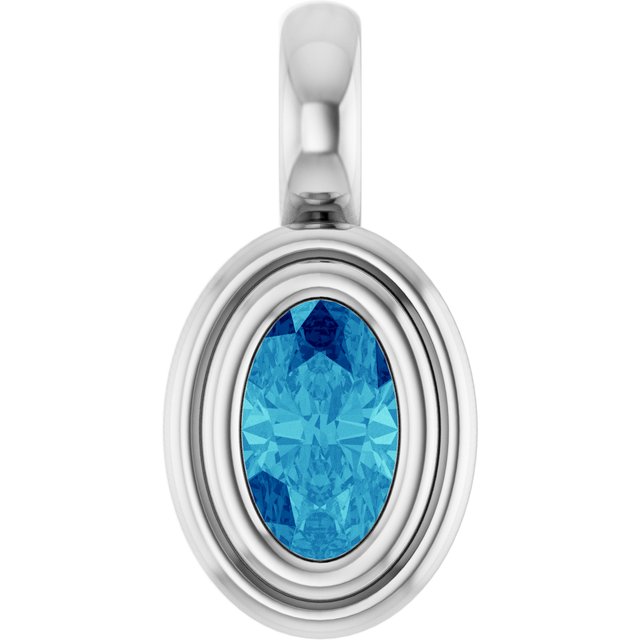 Natural Blue Zircon | Oval | 5 x 3mm
