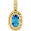 Natural Blue Zircon | Oval | 5 x 3mm