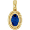 Natural Blue Sapphire | Oval | 5 x 3mm | Lab-Grown Blue Sapphire | Oval | 5 x 3mm